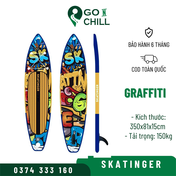 Skatinger SUP Board 11'6 - Graffiti - Go N Chill